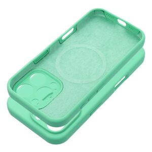 SILICONE 2mm kompatible MagSafe Handyhülle für iPhone 16 Pro Max in Mint