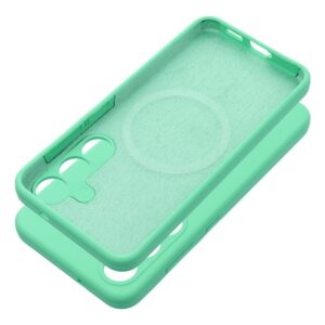 SILICONE 2mm kompatibel mit MagSafe Handyhülle für SAMSUNG S25 Edge Mint