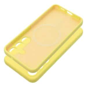 SILICONE 2mm kompatible MagSafe Handyhülle für SAMSUNG S25 Ultra Gelb
