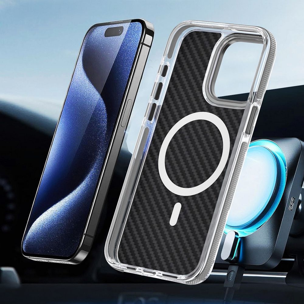 FIBER Hülle kompatibel mit MagSafe für iPhone 16, Grau – Bild 7