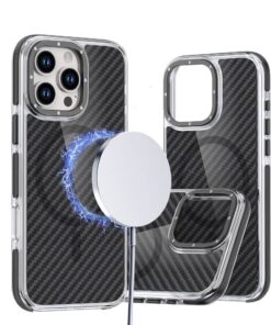 FIBER Hülle kompatibel mit MagSafe für SAMSUNG A07 4G Schwarz