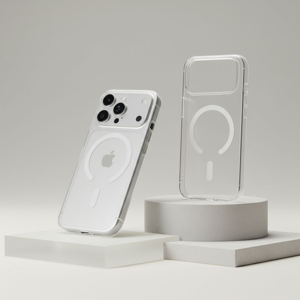 Hülle für iPhone 16 Forcell F-Protect Clear Hybrid Premium kompatibel mit MagSafe transparent – Bild 7