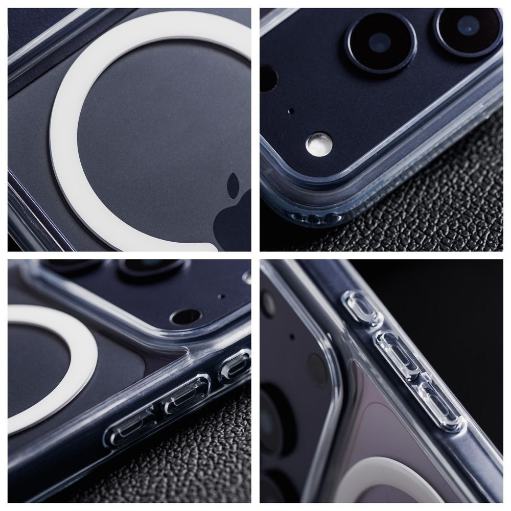 Hülle für iPhone 16 Forcell F-Protect Clear Hybrid Premium kompatibel mit MagSafe transparent – Bild 10