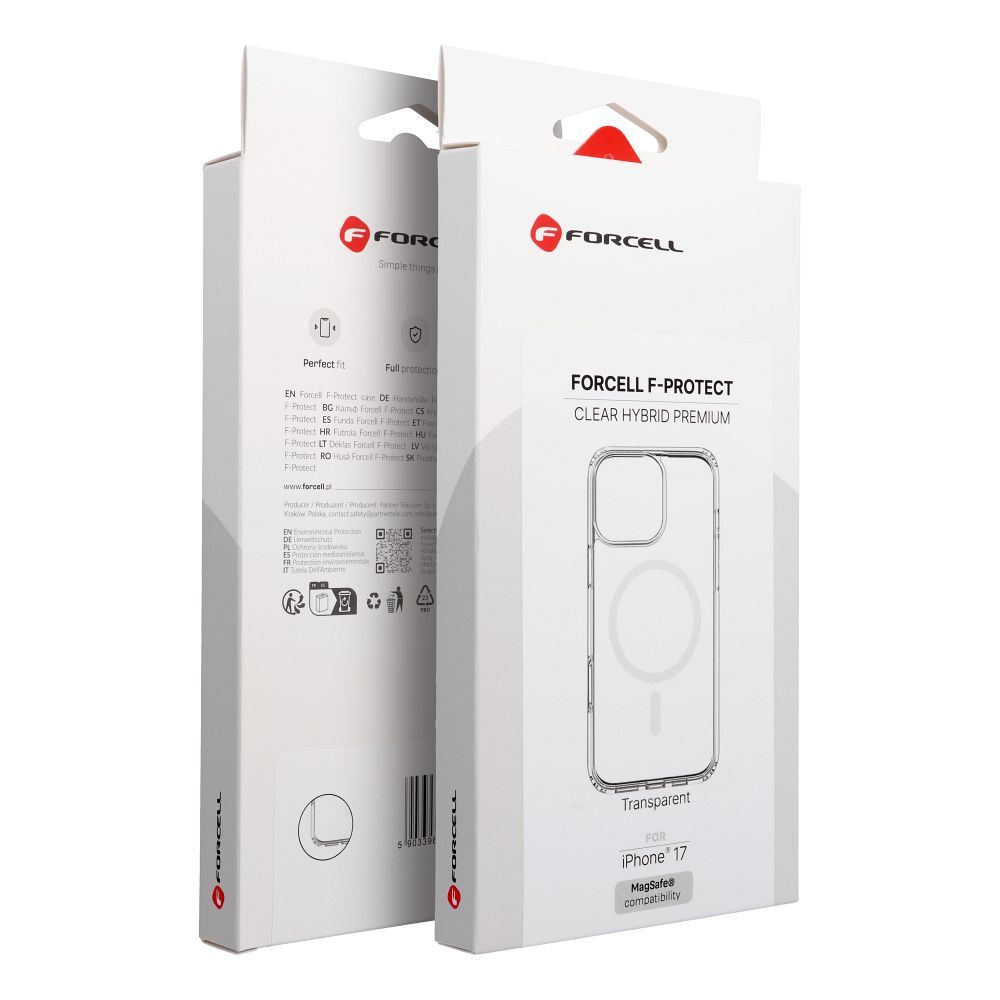 Hülle für iPhone 17 Forcell F-Protect Clear Hybrid Premium kompatibel mit MagSafe, transparent – Bild 11