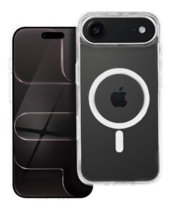 Hülle für iPhone 17 Air Forcell F-Protect Clear Hybrid Premium, kompatibel mit MagSafe, transparent