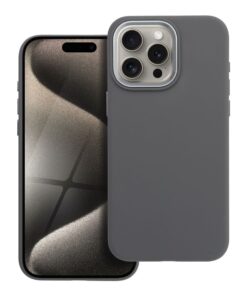 Hülle für iPhone 15 PRO MAX Forcell F-Protect Frame Premium kompatibel mit MagSafe, grau