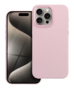 Hülle für iPhone 15 PRO MAX Forcell F-Protect Frame Premium kompatibel mit MagSafe, rosa