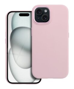 Hülle für iPhone 15 Forcell F-Protect Frame Premium, Magsafe-kompatibel, pink