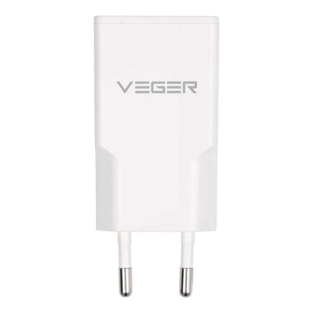 VEGER Wandladegerät USB A + USB C QC PD 30W 30W1A1C weiß