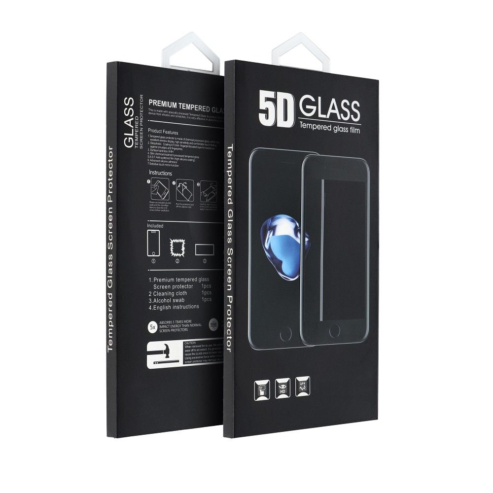 5D Full Glue Gehärtetes Glas - für Samsung Galaxy A72 5G Schwarz