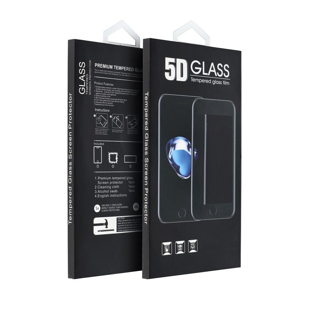 5D Full Glue Gehärtetes Glas – für iPhone 16 Pro (MATTE) Schwarz