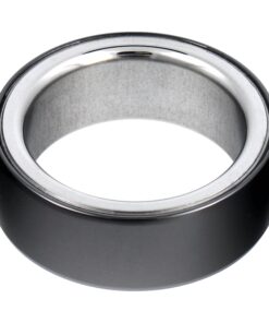 Smart Ring R8 – Intelligenter Keramikring mit Ladestation, Größe 22 mm, Schwarz