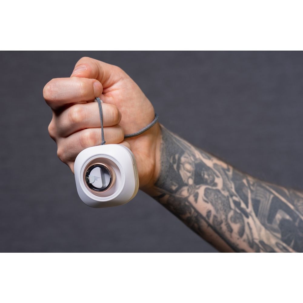 Smart Ring R11M – Eleganter Smartring aus Stahl mit Ladestation, Größe 11 (20,6 mm), Gold – Bild 10