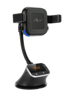 Universal-Autohalterung 4in1 (Lautsprechersystem, FM-Transmitter + 10W Wireless Charger) MP3TR FM-09