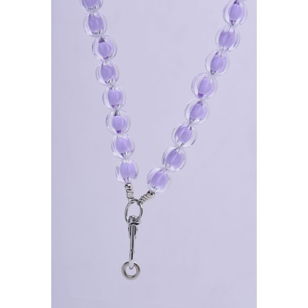 COLORFUL Anhänger für Telefon / Schnurlänge 120 cm (60 cm in der Schlaufe) / zum Umhängen – Lila – Bild 4