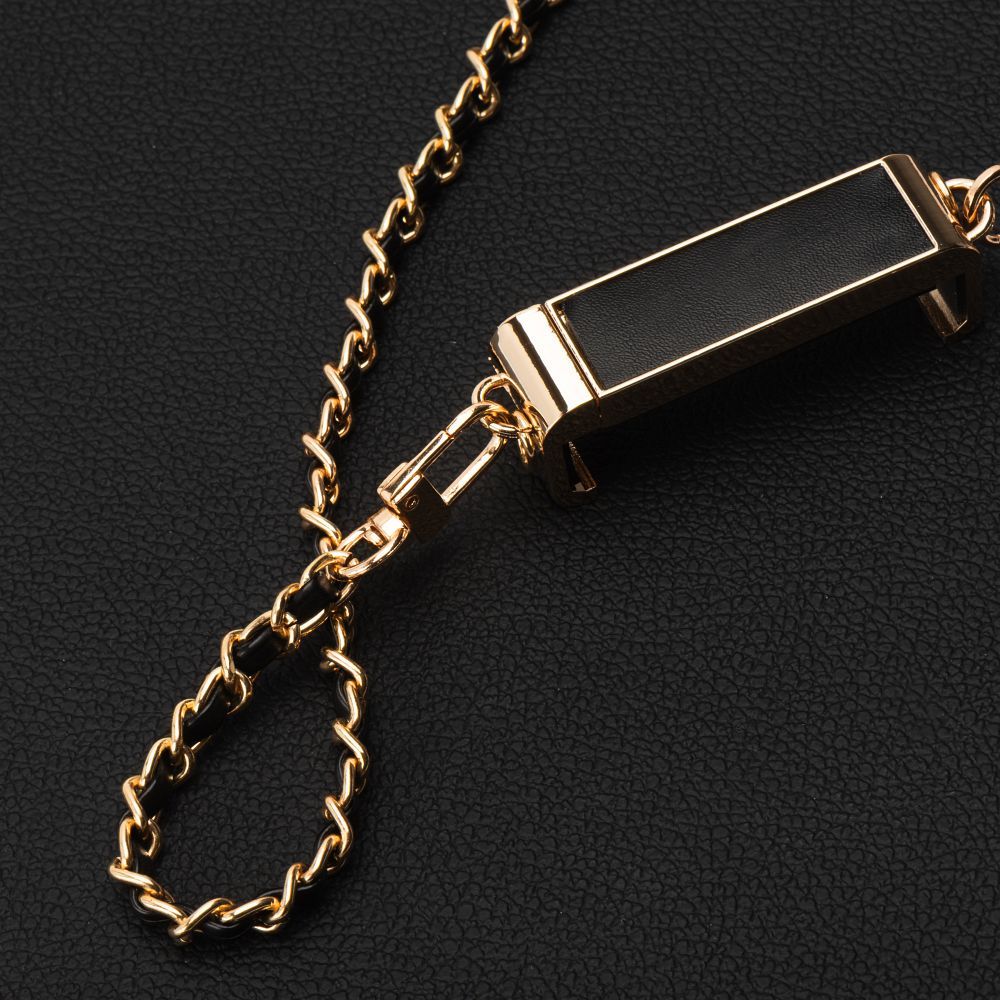 Kette / Seil mit Halter GLAMOUR passend für alle Modelle bis 80 mm Breite SCHWARZ – Bild 6