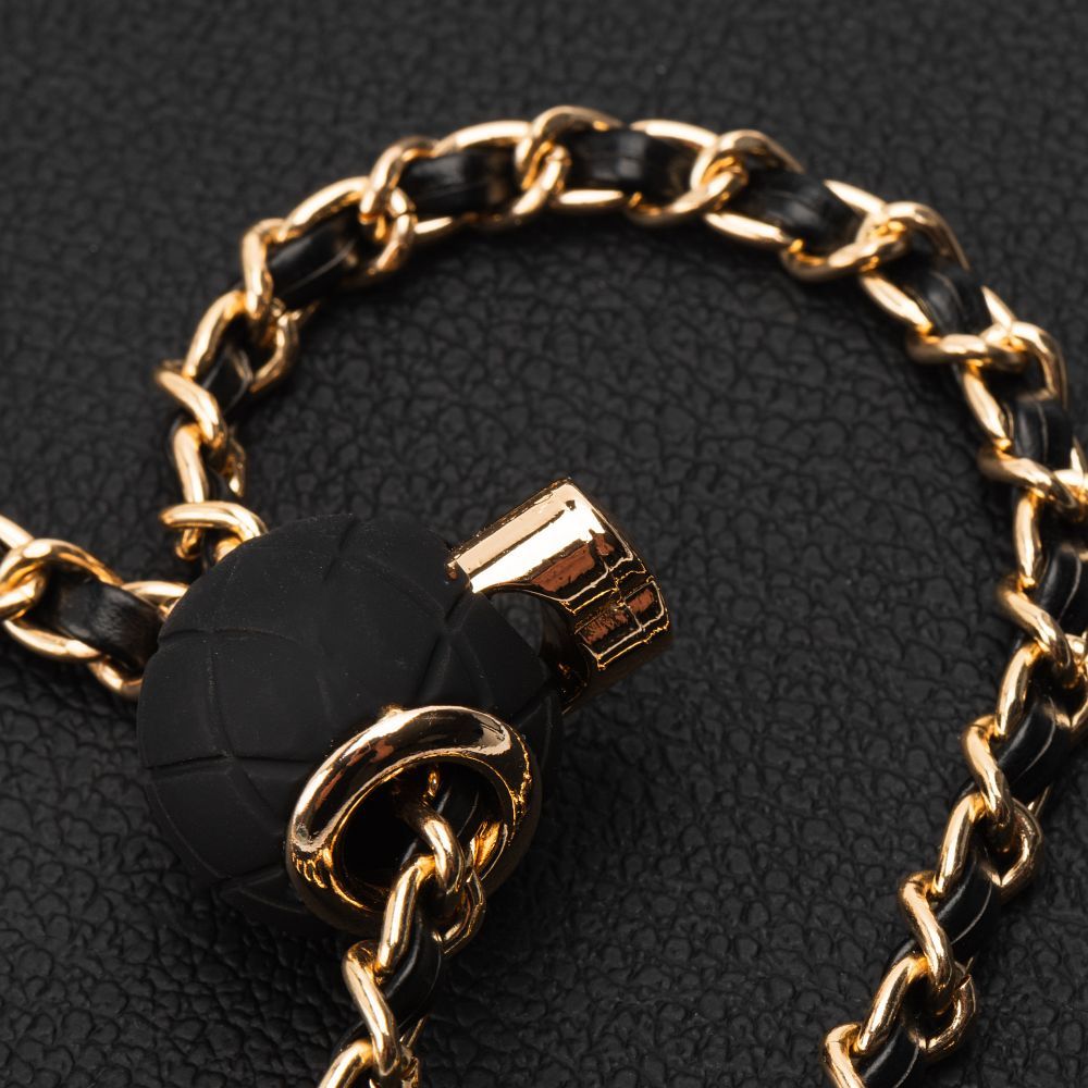 Kette / Seil mit Halter GLAMOUR passend für alle Modelle bis 80 mm Breite SCHWARZ – Bild 7