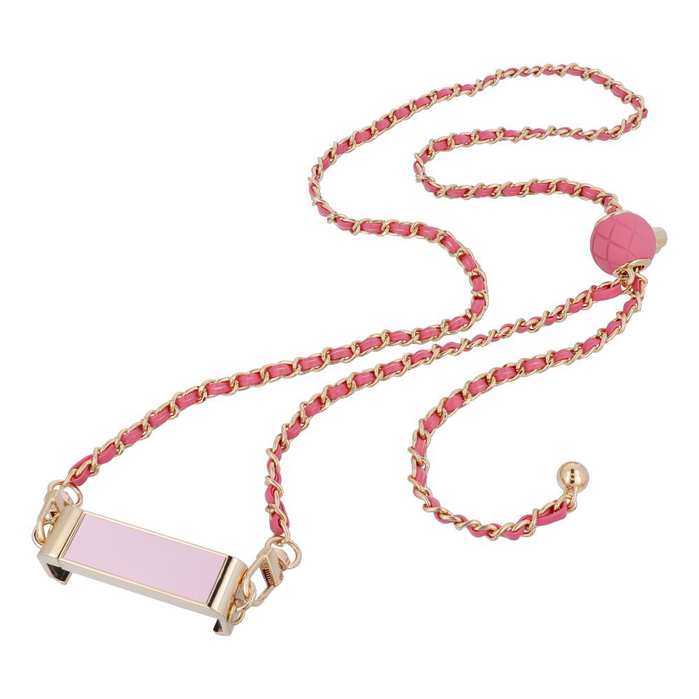 Kette / Schnur mit Halter GLAMOUR passend für alle Modelle bis 80 mm Breite PINK