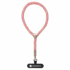 FORCELL F-DESIGN L8X36 Handgelenkband für Telefon mit verstellbarer Länge (max. 18 cm Schlaufenmaß), Pink-Weiß – Bild 2