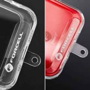 FORCELL F-DESIGN L8X36 Handgelenkband für Telefon mit verstellbarer Länge (max. 18 cm Schlaufenmaß), Pink-Weiß
