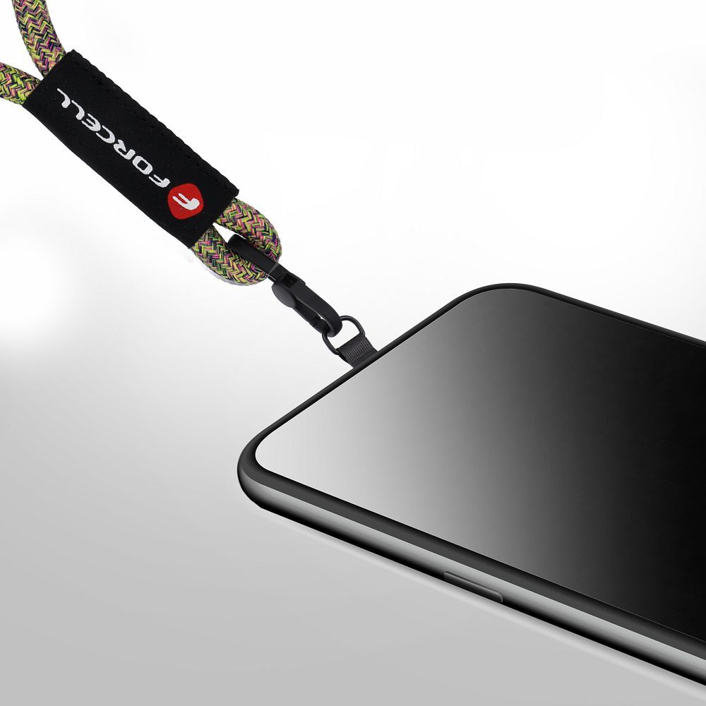 FORCELL F-DESIGN R10X40 Handgelenkschlaufe für Telefon mit verstellbarer Länge (max. 20 cm im Schlaufenbereich) Grün Pink Lila – Bild 4