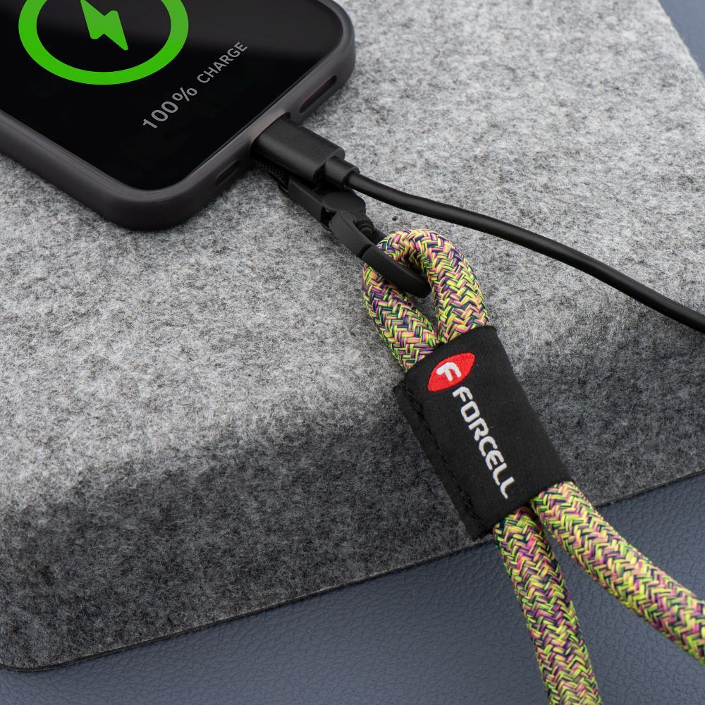 FORCELL F-DESIGN R10X40 Handgelenkschlaufe für Telefon mit verstellbarer Länge (max. 20 cm im Schlaufenbereich) Grün Pink Lila – Bild 8