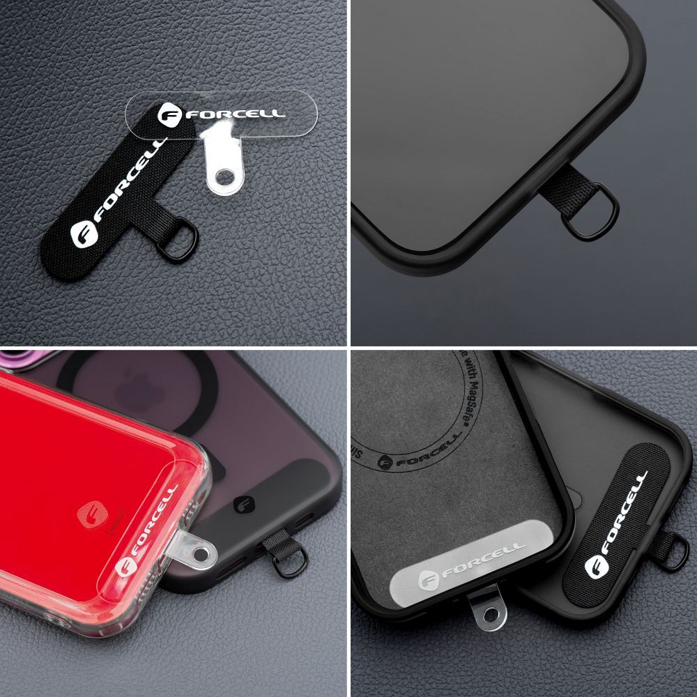 FORCELL F-DESIGN R10X40 Handgelenkschlaufe für Telefon mit verstellbarer Länge (max. 20 cm im Schlaufenbereich) Grün Pink Lila – Bild 11