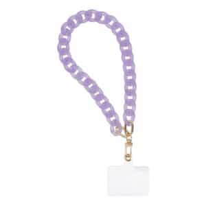 PANAMA Telefonband, Telefonanhänger / Schnurlänge 40 cm (20 cm in der Schlaufe) / am Handgelenk – lila