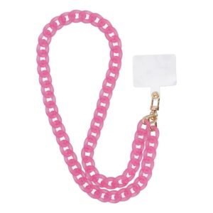 PANAMA LONG Handyband, Telefonanhänger / Schnurlänge 80 cm (40 cm in der Schlaufe) / zum Tragen um den Hals – Rosa