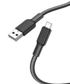 USB-A auf Micro-USB-Kabel Hoco 2,4A 1 m X69 schwarz weiß