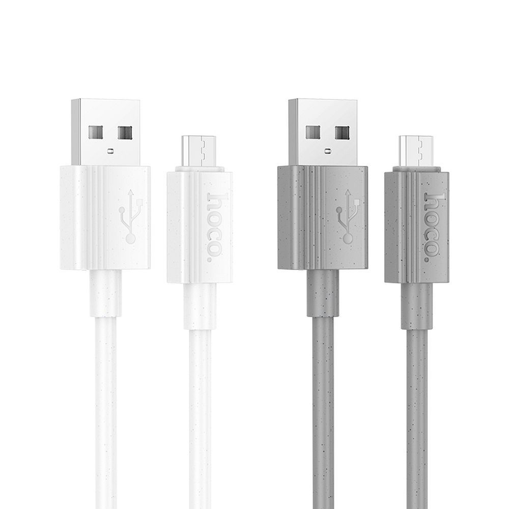 Hoco USB-A auf Micro-USB Kabel 2,4A 1 m X107 Weiß – Bild 3