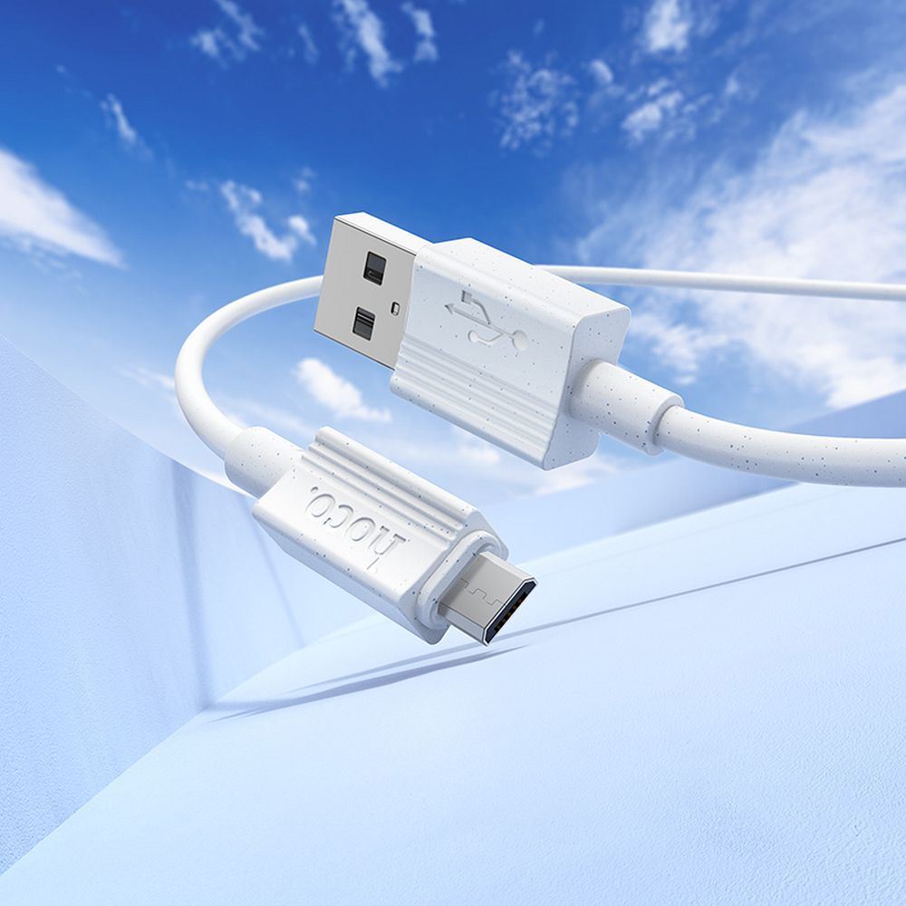 Hoco USB-A auf Micro-USB Kabel 2,4A 1 m X107 Weiß – Bild 4