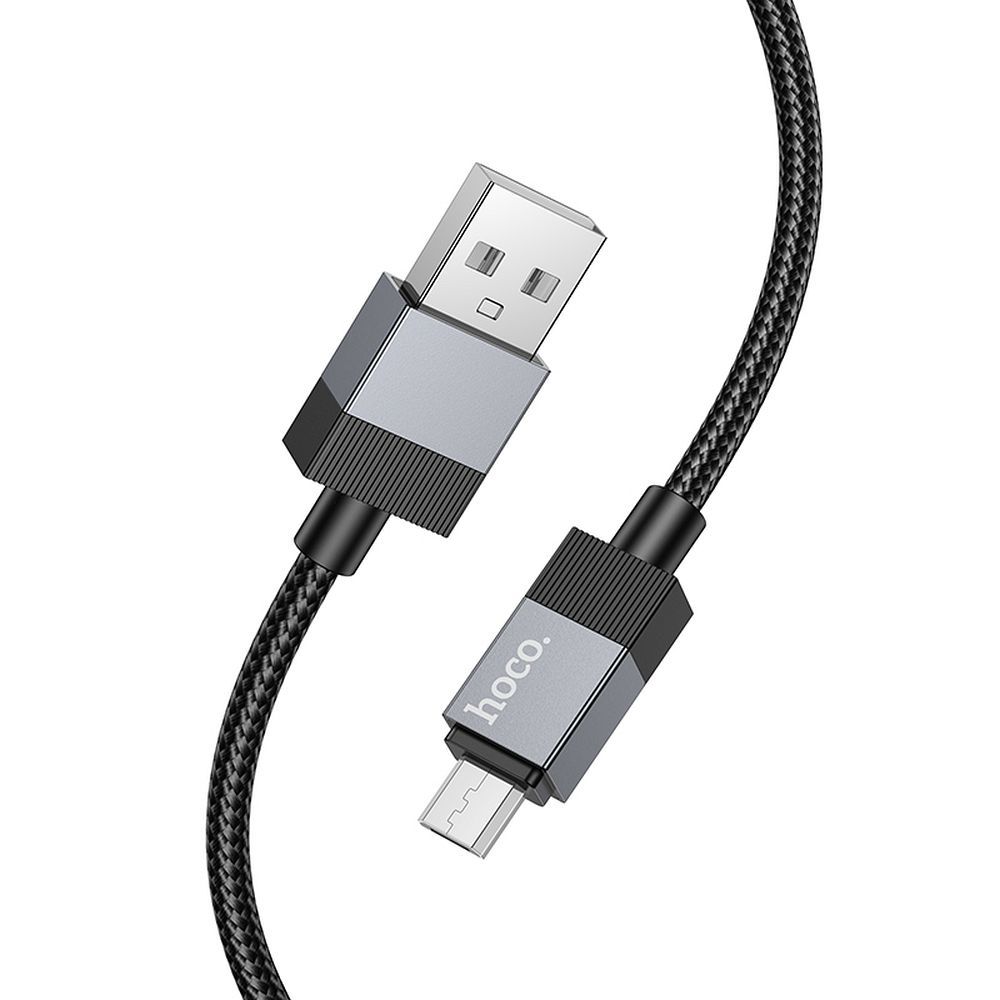 USB A zu Micro USB Kabel Hoco 2,4A 1 m X110 Schwarz