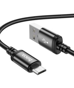 USB A-auf-Micro-USB-Kabel Hoco X89 2,4A 1 m schwarz