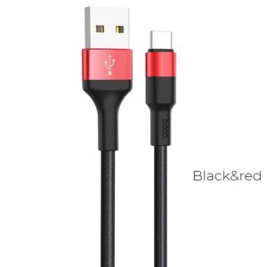 HOCO USB-Kabel – Typ C Xpress X26 Schwarz-Rot