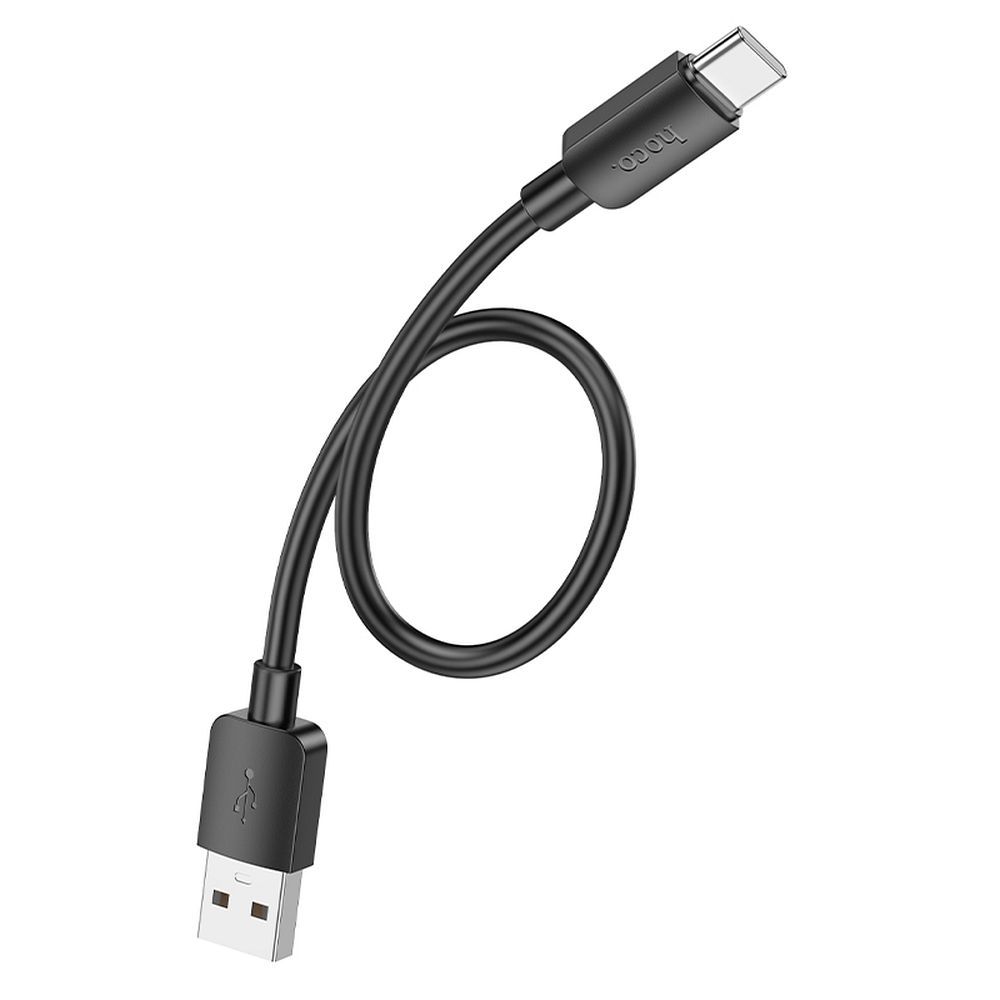 USB-A auf USB-C Kabel Hoco PD 2,4A 27W 0,25 m X96 schwarz – Bild 3