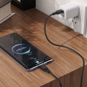 HOCO Typ-C-auf-Typ-C-Kabel 3A 60W X90 1 m Schwarz – Bild 4