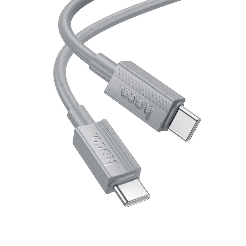 USB-C zu USB-C Kabel Hoco 3A 60W 1 m X107 grau