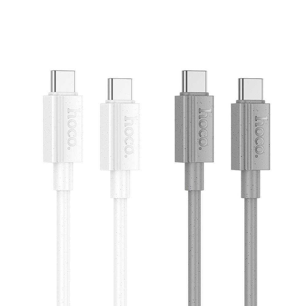 USB-C zu USB-C Kabel Hoco 3A 60W 1 m X107 grau – Bild 5