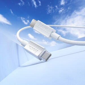 HOCO Typ-C-auf-Typ-C-Kabel 3A 60W X107, 1 m, Weiß – Bild 3