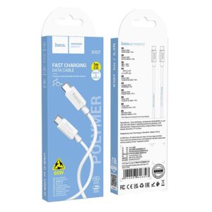 HOCO Typ-C-auf-Typ-C-Kabel 3A 60W X107, 1 m, Weiß – Bild 4
