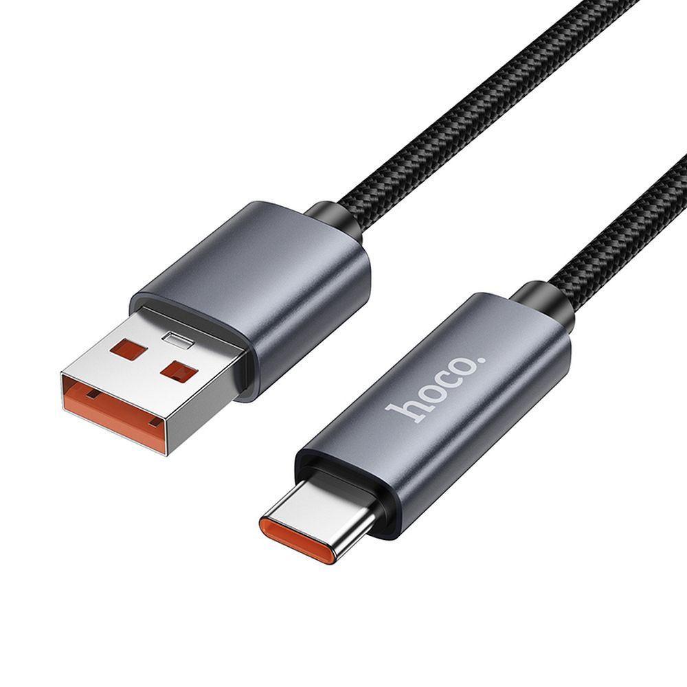 Hoco USB A auf USB C Kabel 5A mit Anzeige, 1 m, X112, Schwarz – Bild 5