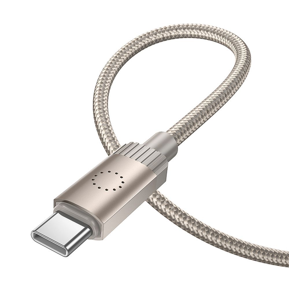 USB-C auf USB-C Kabel Hoco 3A 60W 1 m X117 Gold – Bild 3