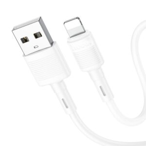 HOCO USB A zu Lightning 2,4A Kabel X83 1 m Weiß