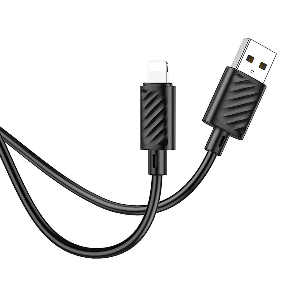HOCO USB-A zu Lightning Kabel X88 2,4A, 1 m, schwarz – Bild 3