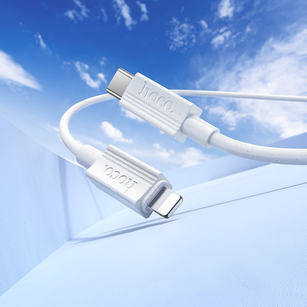 Hoco USB-C auf Lightning Kabel PD 27W 1 m X107 Weiß – Bild 5