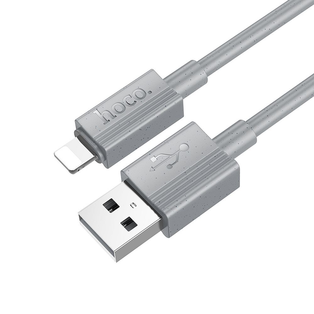 Hoco USB-A-zu-Lightning-Kabel X107 2,4A 1 m Grau – Bild 3