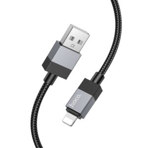 Hoco USB-A-auf-Lightning-Kabel 2,4A 1 m X110 schwarz