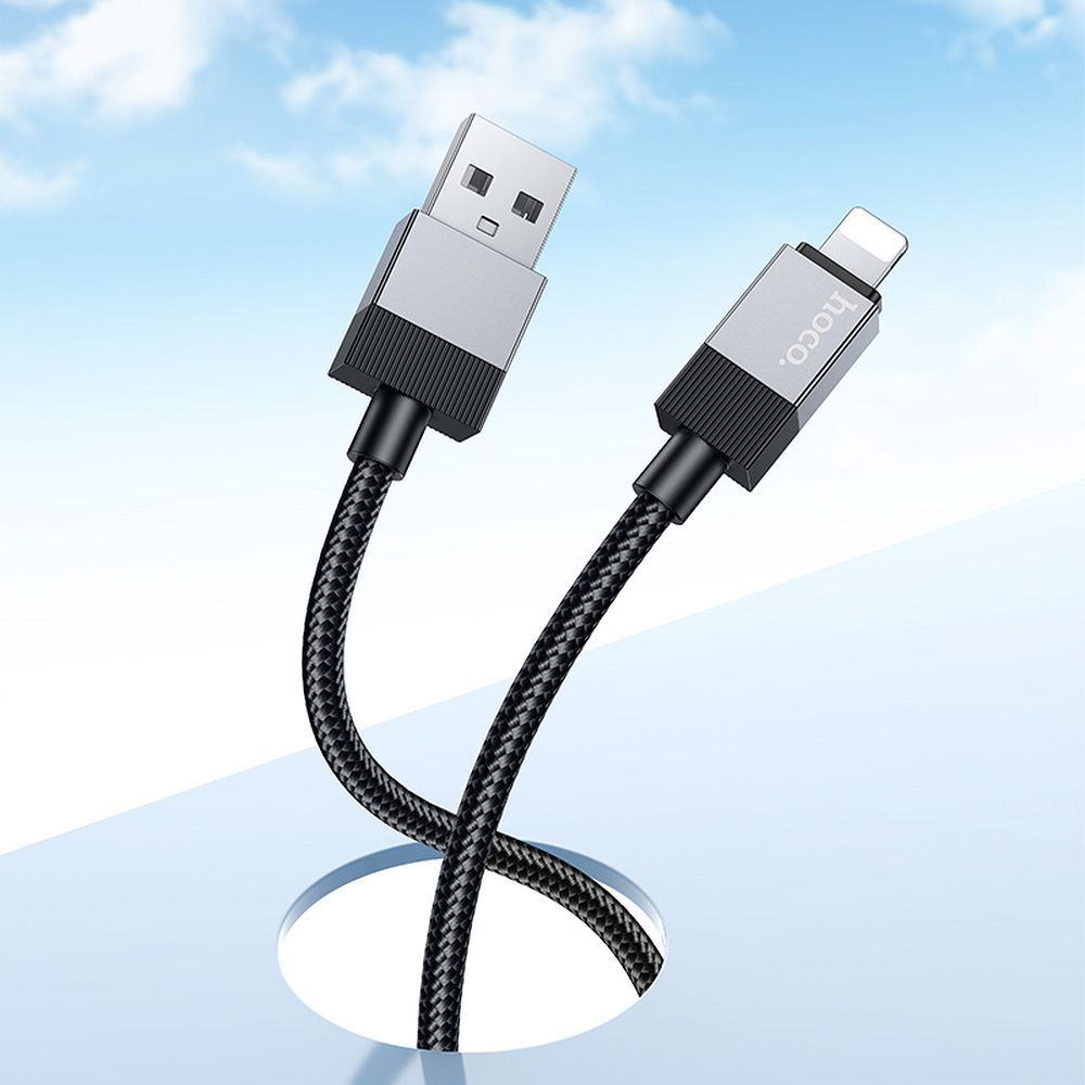 Hoco USB-A-auf-Lightning-Kabel 2,4A 1 m X110 schwarz – Bild 6