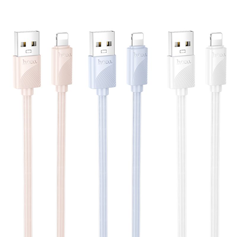 Hoco USB-A-auf-Lightning-Kabel 2,4A 1 m X114 Pink – Bild 3